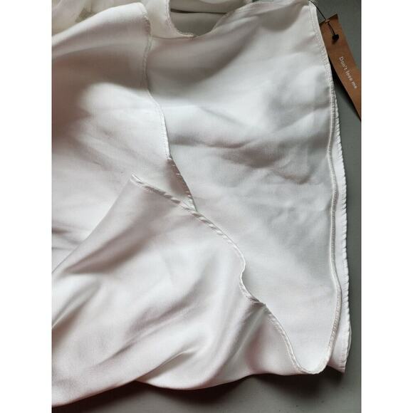 NWD Reformation Elena Satin Strapless Wedding Gown Dress Size 10 Ivory #4B416 - Picture 15 of 16